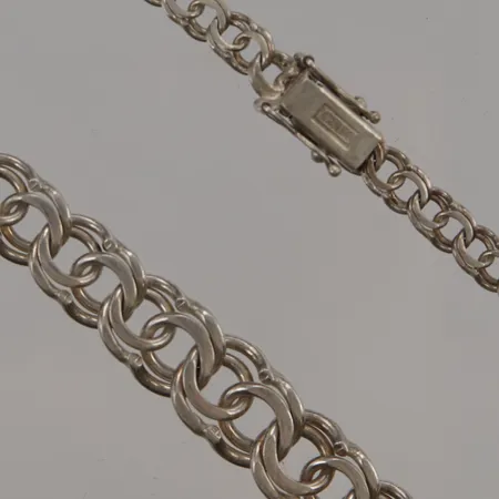 Collier Bismarck 44cm, bredd:5-10mm, 925/1000 Silver 20,6g.