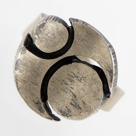 Ring av Karl Laine, Finland, justerbar storlek, Ø18mm, 925/1000 Silver  Vikt: 6,7 g