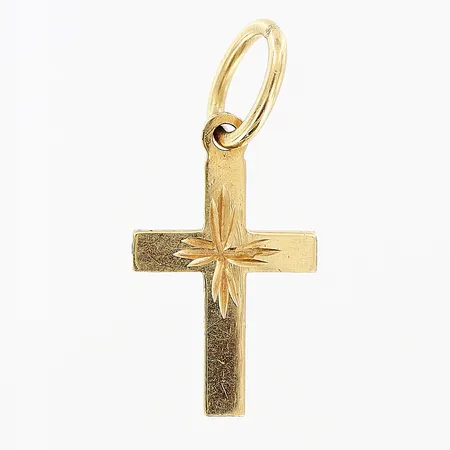 Hänge kors, 9x13mm, 18K Vikt: 0,4 g