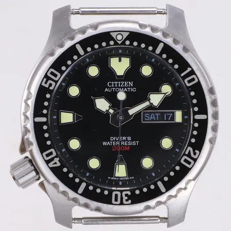 Herrur Citizen Promaster Divers, 200m, N-4-S, stål, automatic, dag/datum, ref 8203-827393, serienr 310853, stål, Japan, natoband ej original