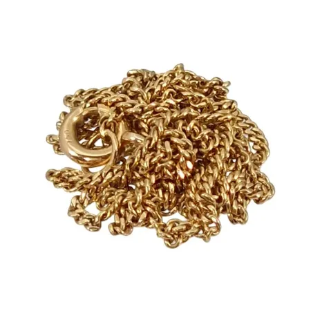 Halskedja Pansar, 18K guld, defekt - ojämnheter Vikt: 2,4 g