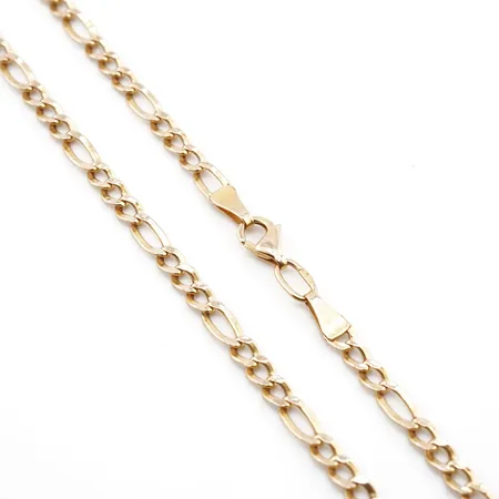 Halskedja, 59cm, bredd 4mm, 14k Vikt: 5,2 g