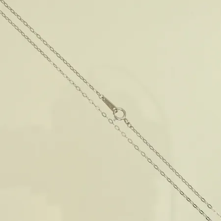 Halskedja, längd 45cm, bredd 2mm, Silver 925/1000, 1g Vikt: 1 g
