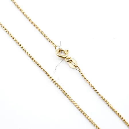 Halskedja, 52cm, bredd 1,5mm, 21k Vikt: 2,3 g