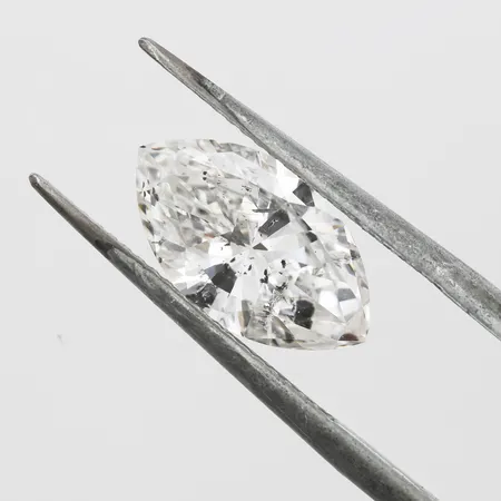 Lös/oinfattad navetteslipad diamant 2,81ct, kvalitet ca TW-W(G-H)/SI2-P1, Finns för visning på kontoret på Östermalm Vikt: 0 g