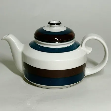  Tekanna Arabia modell Kaira designer Anja Jaatinen-Winqvist, höjd med lock ca 14cm