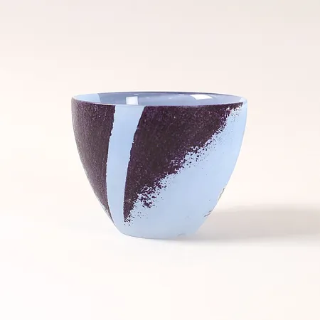 Skål, Lena Engman för Sea glasbruk, Ø 12,5cm, höjd: ca. 10cm, handmålad, signerad, glas Vikt: 0 g