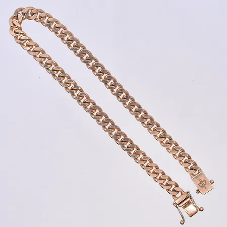 Armband Pansar, Balestra, längd 22 cm, bredd 6 mm, 18K. Vikt: 26,7 g