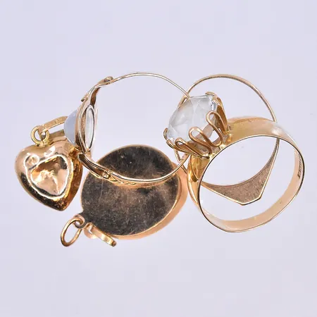 Diverse guld, 18K. Vikt: 12,2 g