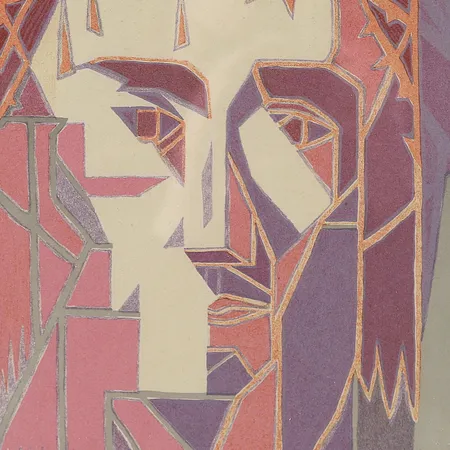 Tavla, litografi, Erik Olson, signerad, daterad 1953 samt numrerad 159/225, ej examinerad ur ram. Specialfrakt, kontakta pantbankskontoret för mer information.