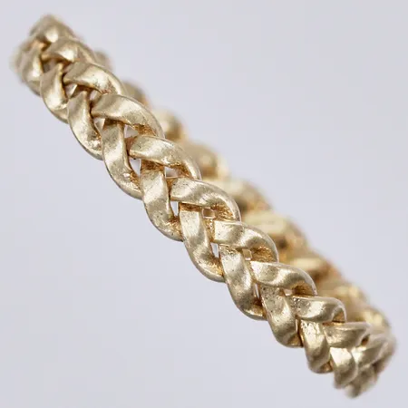 Ring stl: 14½, bredd ca 3mm, förgyllt 925/1000 silver Vikt: 0,7 g