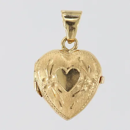 Hänge hjärta, 24x15mm, 18K Vikt: 3,5 g