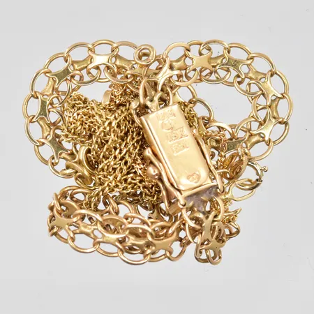 Diverse guld, defekter, 18K Vikt: 10,9 g