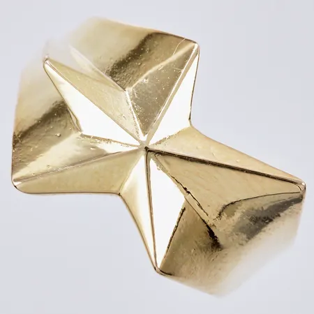 Ring JK stl: 16½, bredd ca 5-15mm, förgyllt 925/1000 silver Vikt: 5,4 g