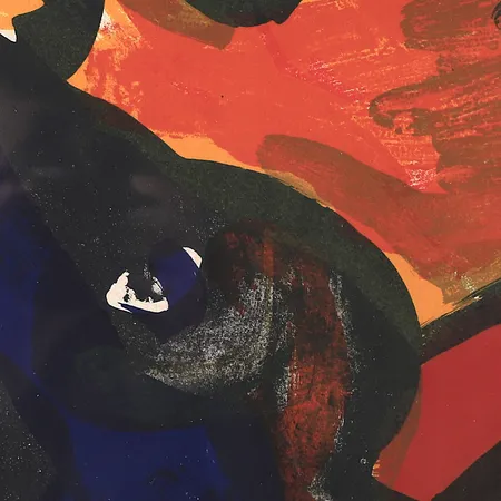 Tavla, litografi, Bengt Lindström, signerad och numrerad, dagmått ca 72x52cm, ej examinerad ur ram, bristande montering.  Vikt: 0 g Skickas med postpaket.