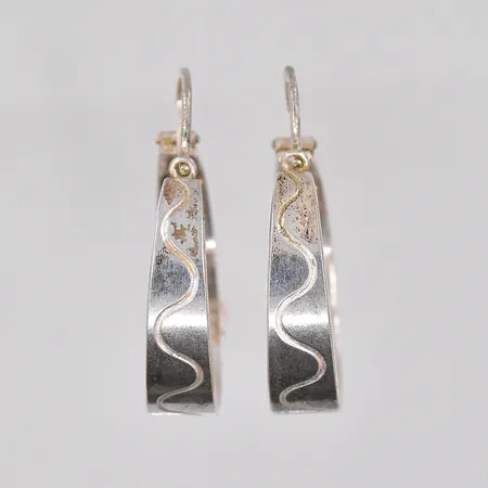 Ett par örhängen, Ø 20mm, 835/1000 silver Vikt: 6 g