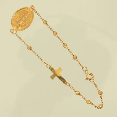 Armband 19cm bredd 1,5-13,5mm gulddel i 18K (kors) 18K/21K Vikt: 3,1 g