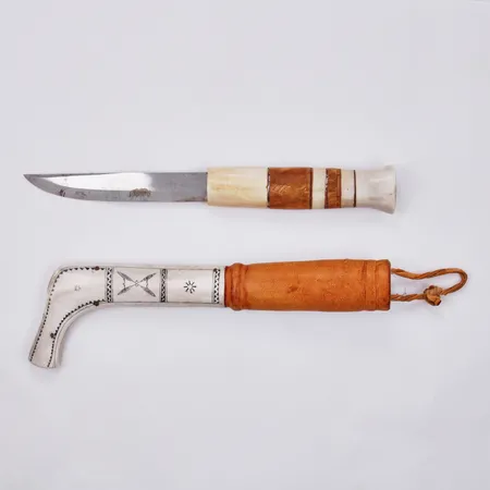 Samekniv Allan Elnebro, längd ca 19,8cm, signerad AE