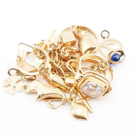 Diverse guld 18K Vikt: 23 g