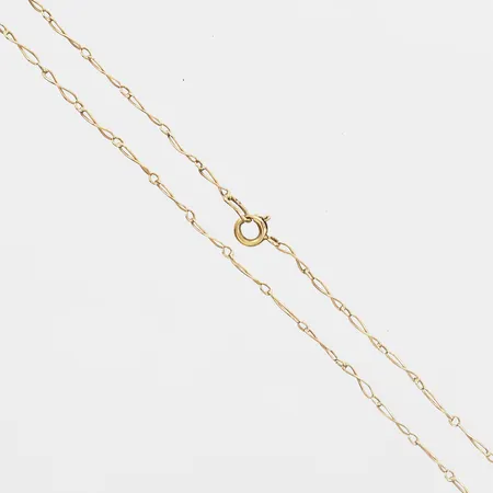 Kedja, längd: 51cm, bredd: 2mm, Stockholm, 18K guld Vikt: 3 g