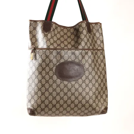 Väska, Gucci, monogramcanvas och skinndetaljer, ca 40x8x36cm, slitage, skador/nötta kanter, invändigt fläckar.  