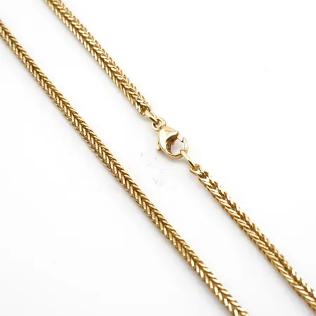 Halskedja rävsvans 53cm bredd 2mm, 18k Vikt: 10,2 g