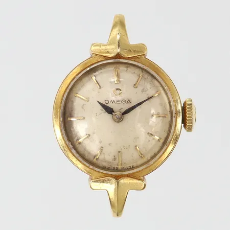 Damur Omega, 18K, manuell, Ø17mm, boett-nr: 373951 10791, kaliber 481, saknar läderband, 18K bruttovikt: 9,4g 