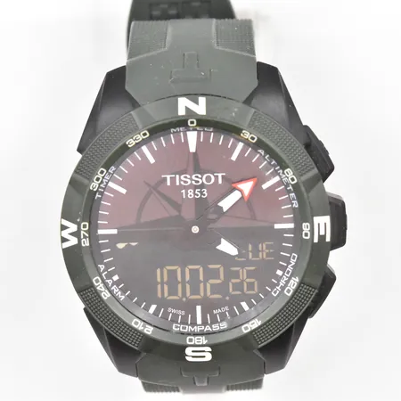 Herrur Tissot T-touch Expert Solar, Ø 45mm, T110420A, gummiband, kartong