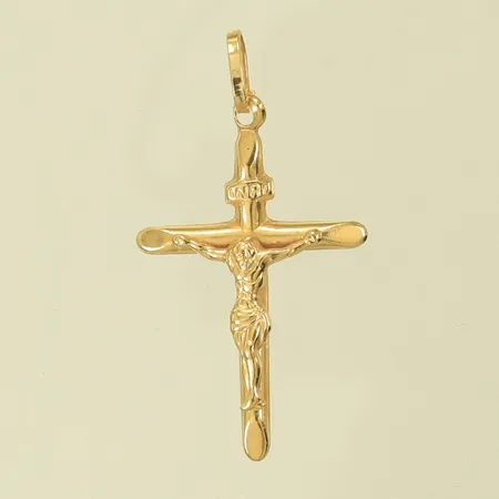 Hänge krucifix 37x20mm inklusive hängöglan 18K Vikt: 1 g