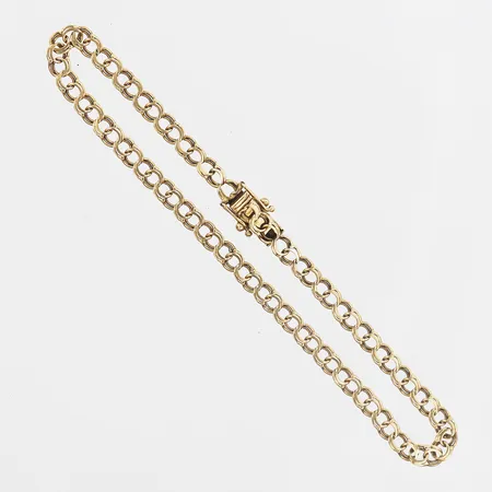 Armband Bismarck, längd: 21cm, bredd: 4mm, Guldvaruaktiebolaget Styletta, Stockholm 1967, 18K guld Vikt: 4,5 g