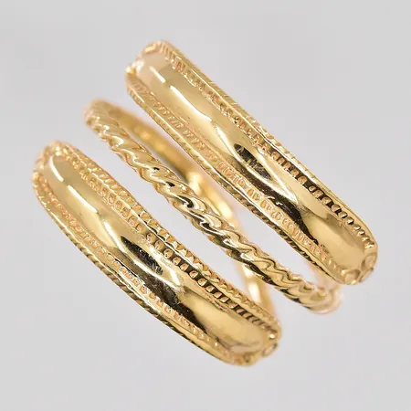 Ring, replika av vikingaring, Copy, stl 19½, bredd 15mmmm, BEH Bengt Hallberg Guldsmeds AB Köping, 18K Vikt: 10,1 g