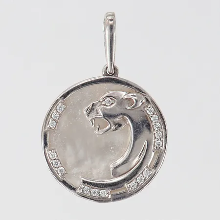 Hänge med stenar, 26x18mm ink ögla, Silver 925/1000. Vikt: 2,4 g