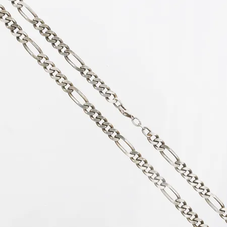 Kedja Figarolänk, längd 46cm, bredd 7mm, silver 925/1000 Vikt: 40,7 g