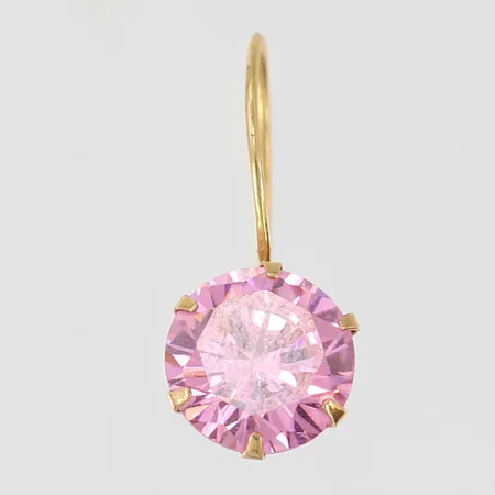 Udda örhänge, Ø8mm, 18K.  Vikt: 1 g