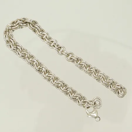 Armband defekt trasigt lås och sneda länkbitar silver 925/1000 Vikt: 10,7 g