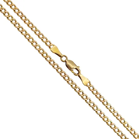 Halskedja Pansar, 18K guld, Guldfynd (GFAB), längd 48,0 cm, bredd 3 mm, fint skick Vikt: 5,7 g