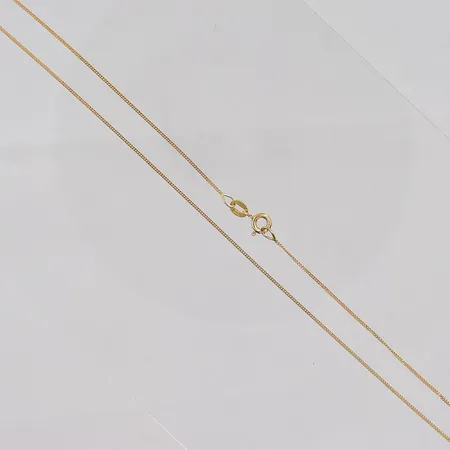 Kedja Pansar, 38cm, bredd ca 0,9mm, 18K Vikt: 1,5 g