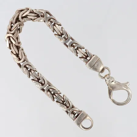 Armband Kejsar, längd 20cm, bredd ca 7,5mm, 925/1000 silver  Vikt: 57,7 g