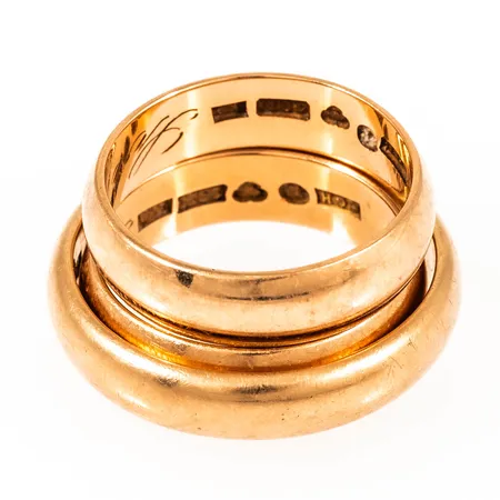 Diverse graverat guld 18K 19,0g. 