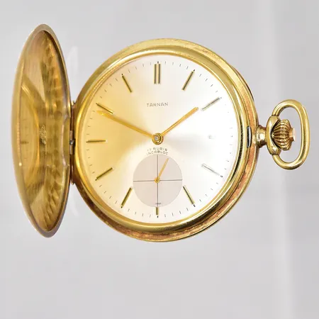 Fickur savonett Tärnan, Ø51mm, manuell, liten sekundvisare, innerboett i metall, repor vid öppning, 14K vikt: 86,7g