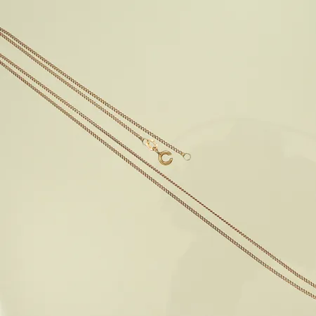 Halskedja pansar 52cm bredd 1,2mm (GHA) defekt lås 8K Vikt: 2 g