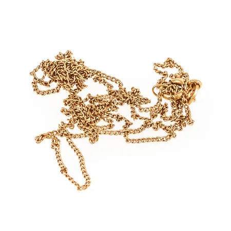 Defekt kedja i 18K guld. Vikt: 2,5g.