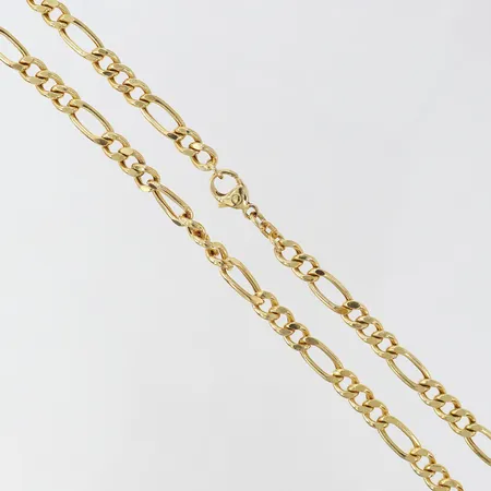 Kedja Figaro, 50,5cm, bredd 5,3mm, ihålig, 14K Vikt: 14,3 g