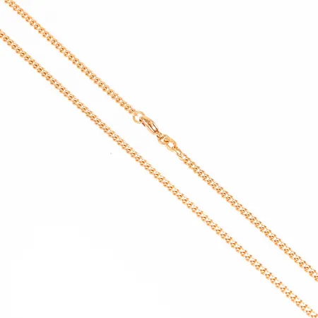 Kedja Pansar i 18K guld. Den är 51 cm lång, 2,3 mm bred och väger 11,2g. Fint skick. Karbinhake.