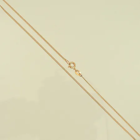 Halskedja pansar 45,5cm bredd 1,2mm 18K Vikt: 2,6 g