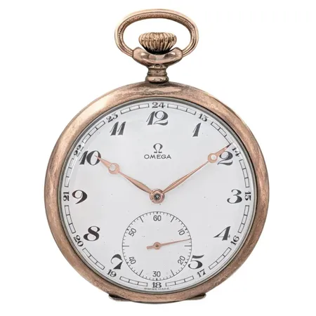 Fickur Omega, silver, 800/1000, Ø49 mm, manuell - fullt fungerande, boettnummer 912, verknummer 10715679, fint skick, 69,8g Vikt: 69,8 g