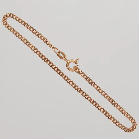 Armband Pansar, 17cm, bredd 2mm, Balestra, trög lås, 18K Vikt: 3,4 g