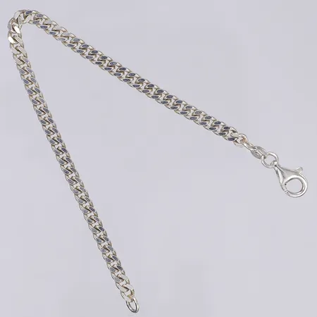 Armband Pansar längd 18,5cm bredd 4mm GHA silver 925/1000 Vikt: 8,4 g