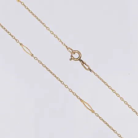 Halscollier 52cm, bredd 1-2mm, 14K Vikt: 2,5 g