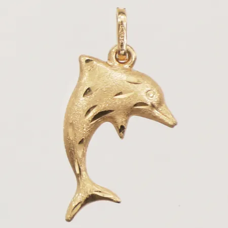 Hänge delfin, längd 23mm, bredd 11,8mm, 18K Vikt: 0,6 g